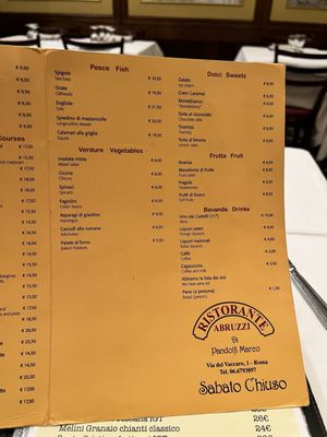 Menu photo 2 Abruzzi Rome, RM