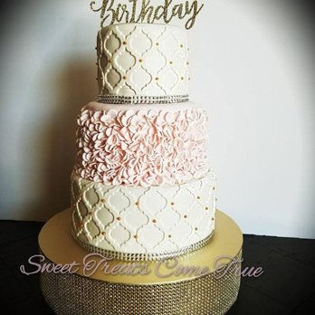Sweet Treats Come True - a three tiered cake - Custom Cakes Near Me Sweet Treats Come True - a three tiered cake - Custom Cakes Near Me