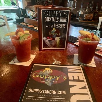 Guppy's Restaurant & Tavern - Bloody Mary's with a kick! - Seafood Near Me - Bemus Point, New York