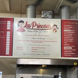 Las Princesas Taqueria - Menu