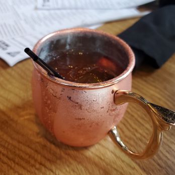 BJ's Restaurant & Brewhouse - Titos Strawberry mule for starters - American Near Me - Orange, Ohio