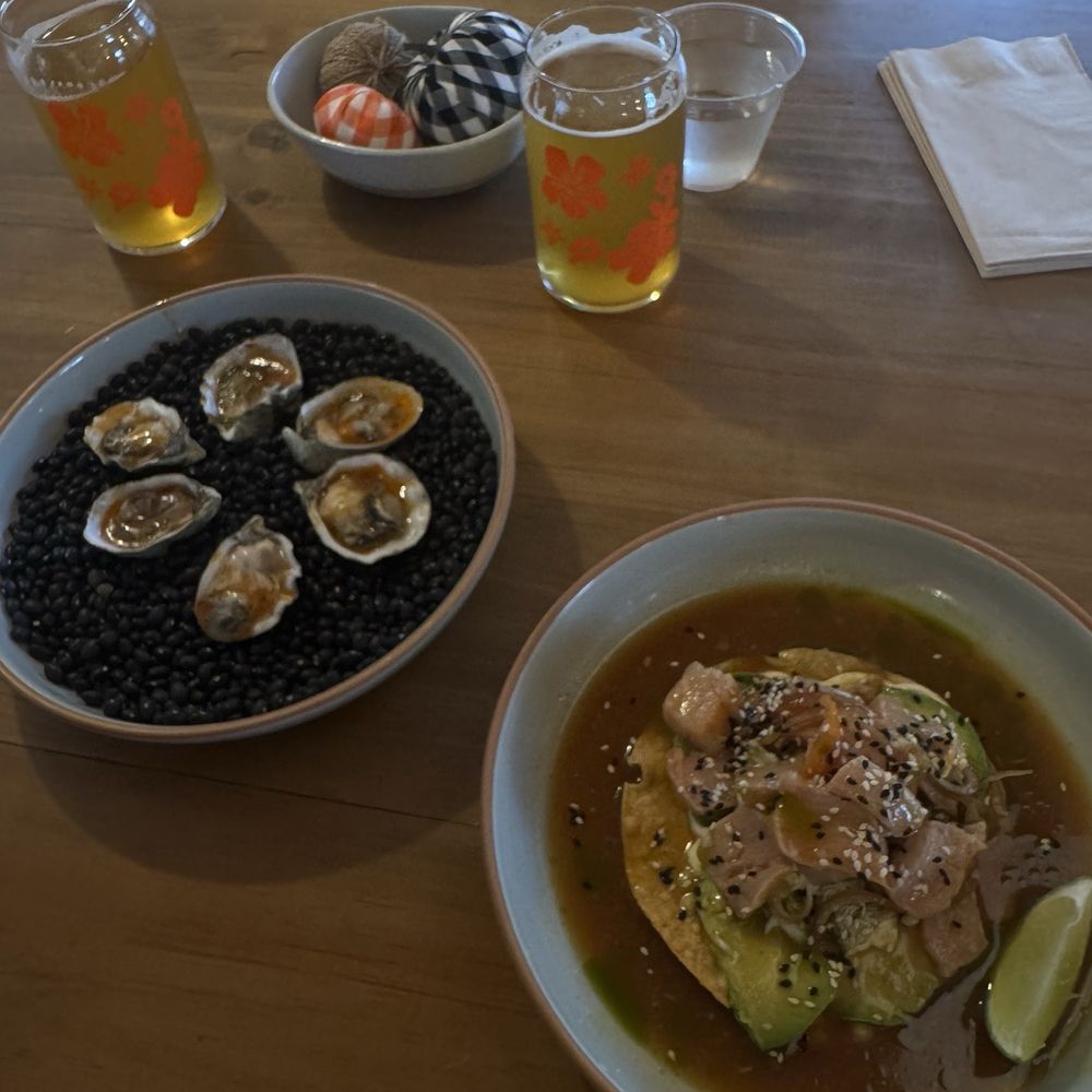 Finca Paso Robles - Oysters & japanese yellowtail ceviche - Mexican Near Me - Paso Robles, California