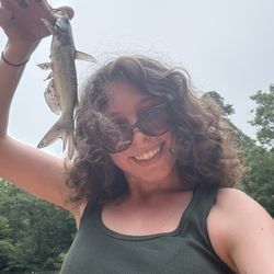 Squirrel Lake Park - Baby catfish caught at Squirrel Lake Park