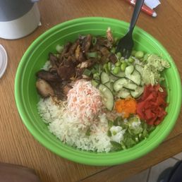 Chicken teriyaki bbq.