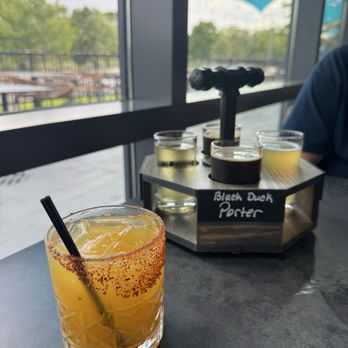 Riverhead Brew House - Mango No. 5 and a flight - Breweries Near Me - Riverhead, New York