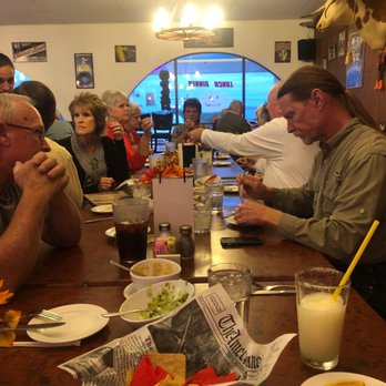 Oli's Kitchen Bar & Grill - Large table for 12! Food is excellent! - Mexican Near Me - Marble Falls, Texas