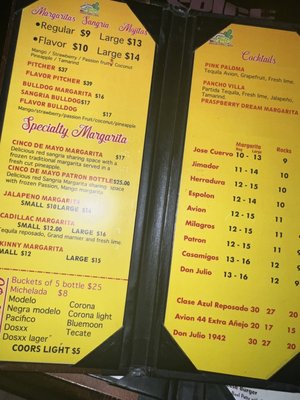Menu photo 1 Cinco De Mayo Bar & Restaurant North Haledon, NJ Menu photo 1 Cinco De Mayo Bar & Restaurant North Haledon, NJ