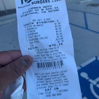 Farmer Boys - Sour dough chicken avocado - Breakfast & Brunch Near Me - Highland, California Farmer Boys - Sour dough chicken avocado - Breakfast & Brunch Near Me - Highland, California