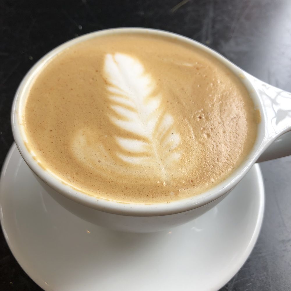 Halcyon - Teddy grahams, SF hazelnut, cinnamon latte - Coffee & Tea Near Me - San Antonio, Texas