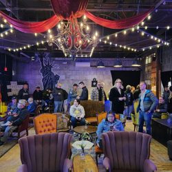 Factory Records - Nice Lounge area