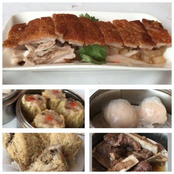 Pacific Palace - Dimsum must haves: crispy roast pig with jellyfish; shumai; hargow; fried taro croquette with pork filling; steamed beef short rib - Dim Sum Near Me - Brooklyn, New York Pacific Palace - Dimsum must haves: crispy roast pig with jellyfish; shumai; hargow; fried taro croquette with pork filling; steamed beef short rib - Dim Sum Near Me - Brooklyn, New York
