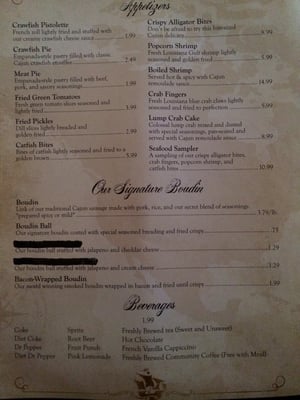 Menu photo 8 LeBleu's Landing Cajun Restaurant Sulphur, LA