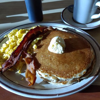 New Clock Restaurant - $4.25 breakfast--two pancakes, two eggs & two bacons! - Diners Near Me - El Paso, Texas New Clock Restaurant - $4.25 breakfast--two pancakes, two eggs & two bacons! - Diners Near Me - El Paso, Texas