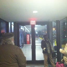 These are people waiting for a Greyhound that is over two hours late. These are people waiting for a Greyhound that is over two hours late.