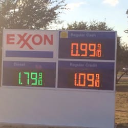 Exxon Food Mart - Last Friday they was selling gas for $0.99