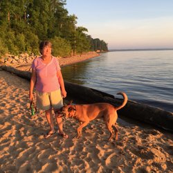 Neuse River Recreation - Walk on beach at sunrise