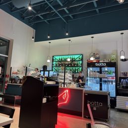 Gelato and bread station
