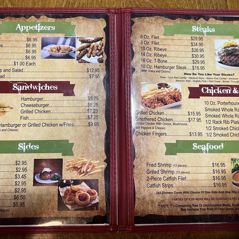 Last Frontier - Menu - Steakhouses Near Me - Carbon Hill, Alabama Last Frontier - Menu - Steakhouses Near Me - Carbon Hill, Alabama