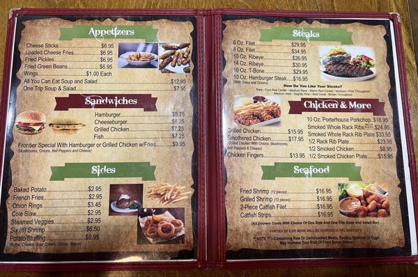 Menu photo 3 Last Frontier Carbon Hill, AL