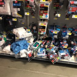 Dollar General - Fitness clothes section.