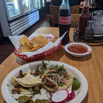 Los Potros - STREET TACOS.  CARNITAS and PASTOR. $3.50 each - Mexican Near Me - Tracy, California