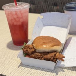 Strawberry Hibiscus & Spicy Deluxe Sandwich. Strawberry Hibiscus & Spicy Deluxe Sandwich.