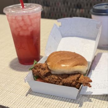 Chick-fil-A - Strawberry Hibiscus & Spicy Deluxe Sandwich. - Fast Food Near Me - Monterey Park, California Chick-fil-A - Strawberry Hibiscus & Spicy Deluxe Sandwich. - Fast Food Near Me - Monterey Park, California