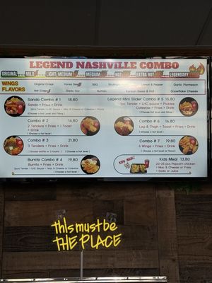 Menu photo 2 Legend Hot Chicken - Montebello Montebello, CA