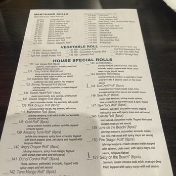 Sakura Sushi - Menu - Japanese Near Me - Mesa, Arizona