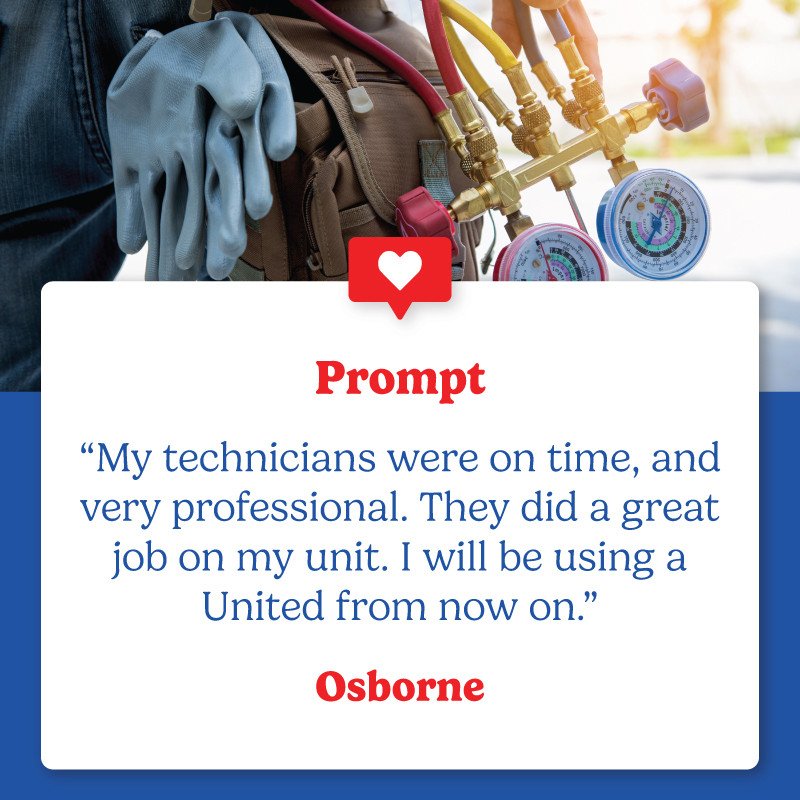 Slide of United Air Temp