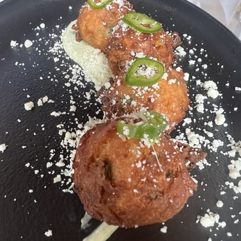 Mariposa - Corn Fritters - Tapas/Small Plates Near Me - Charlotte, North Carolina Mariposa - Corn Fritters - Tapas/Small Plates Near Me - Charlotte, North Carolina