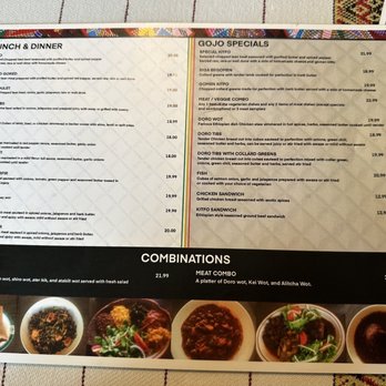 Gojo Ethiopian Restaurant - Menu - Ethiopian Near Me - San Jose, California