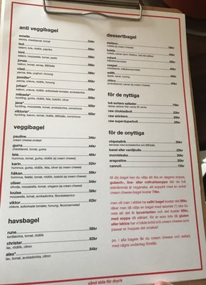 Menu photo 2 Bönor & Bagels Göteborg, O