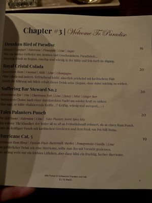 Menu photo 2 Tales Bar Zürich, ZH Menu photo 2 Tales Bar Zürich, ZH