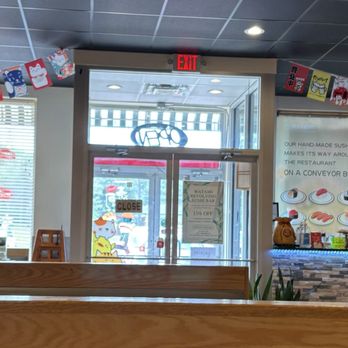 Watami Revolving Sushi Bar - Front entrance from inside - Conveyor Belt Sushi Near Me - Parma, Ohio Watami Revolving Sushi Bar - Front entrance from inside - Conveyor Belt Sushi Near Me - Parma, Ohio
