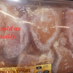 ALDI - Chicken that's supposed to be fresh is actually previously frozen. They should label it that way!