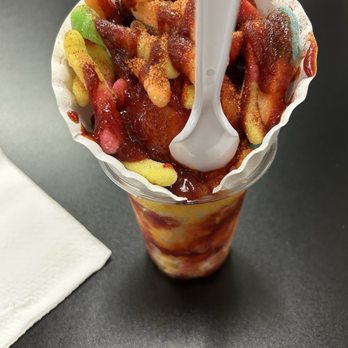 Sebastian's Snack Shack - Mangonada with worms - Shaved Ice Near Me - San Antonio, Texas Sebastian's Snack Shack - Mangonada with worms - Shaved Ice Near Me - San Antonio, Texas