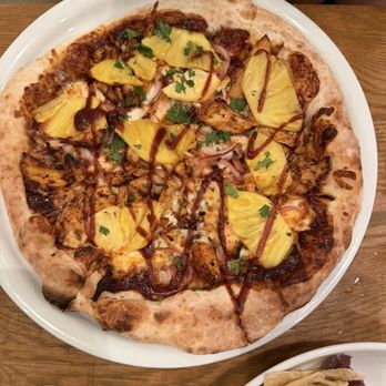California Pizza Kitchen - THE ORIGINAL BBQ CHICKEN PIZZA with PINEAPPLE - Salad Near Me - Encinitas, California California Pizza Kitchen - THE ORIGINAL BBQ CHICKEN PIZZA with PINEAPPLE - Salad Near Me - Encinitas, California