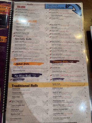 Menu photo 2 Tatsu Sushi Walnut Creek, CA Menu photo 2 Tatsu Sushi Walnut Creek, CA