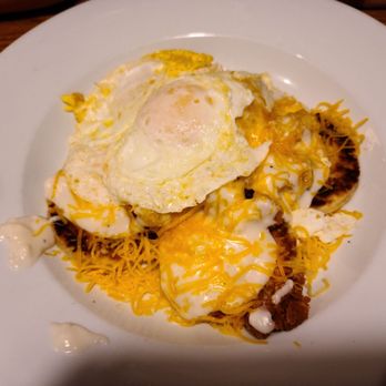 Denny's - Chicken and egg skillet bowl - American Near Me - Corpus Christi, Texas Denny's - Chicken and egg skillet bowl - American Near Me - Corpus Christi, Texas