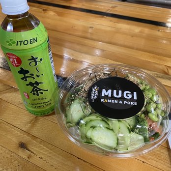Mugi Ramen & Poke - 24 oz. Medium Built Your Owe Poke at tables within Edgewater Public Market - Poke Near Me - Edgewater, Colorado Mugi Ramen & Poke - 24 oz. Medium Built Your Owe Poke at tables within Edgewater Public Market - Poke Near Me - Edgewater, Colorado