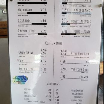 Presta Coffee Roasters - The menu - Coffee Roasteries Near Me - Tucson, Arizona Presta Coffee Roasters - The menu - Coffee Roasteries Near Me - Tucson, Arizona