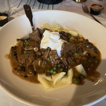 Cooperage Inn - Beef Stroganoff - Comfort Food Near Me - Baiting Hollow, New York