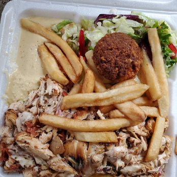 Boston Shawarma - Chicken dinner plate - Middle Eastern Near Me - Boston, Massachusetts