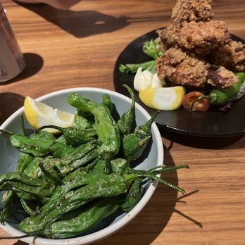Ippudo San Francisco - Shishito peppers and chicken karaage - Ramen Near Me - San Francisco, California