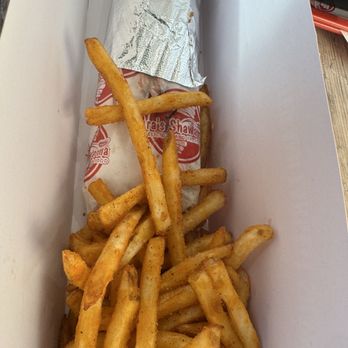 Ara's Shawarma - Vanowen - Chicken shawarma and fries combo (also came with a drink) - Mediterranean Near Me - North Hollywood, California Ara's Shawarma - Vanowen - Chicken shawarma and fries combo (also came with a drink) - Mediterranean Near Me - North Hollywood, California