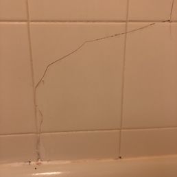 The red stains made me wonder what happened in the tub. I was legit too afraid to shower but was refused a room change. The red stains made me wonder what happened in the tub. I was legit too afraid to shower but was refused a room change.