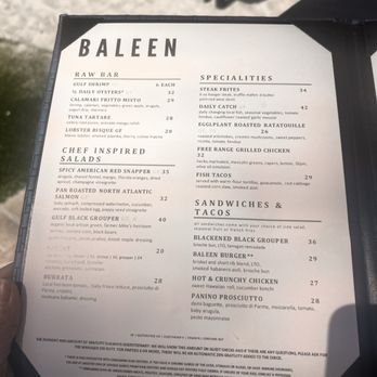 BALEEN Naples - Seafood Near Me - Naples, Florida