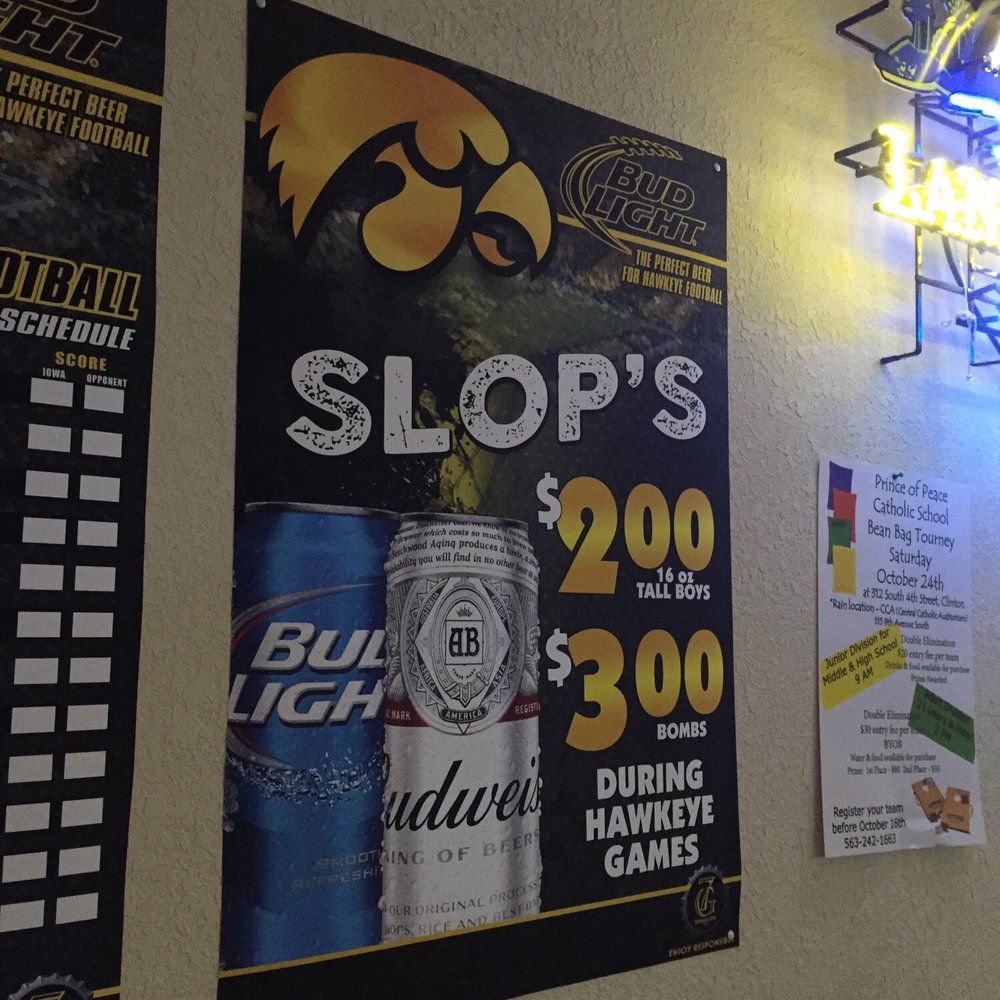 Slop's Food & Spirits - Deals! - Sports Bars Near Me - Clinton, Iowa Slop's Food & Spirits - Deals! - Sports Bars Near Me - Clinton, Iowa