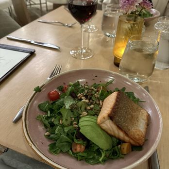Covewood - The Salmon salad is the way to go - New American Near Me - San Diego, California